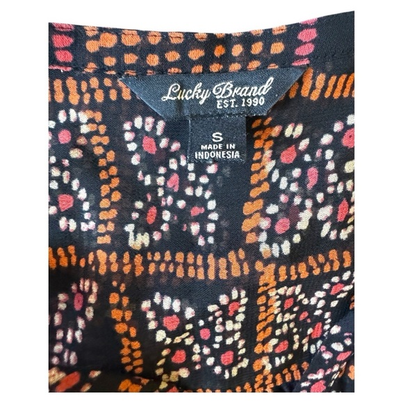 Lucky Brand Abstract Print Top - Picture 4 of 4
